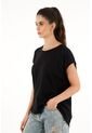 Topmark Camiseta Negra De Silueta Amplia Para Mujer de topmark