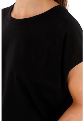 Topmark Camiseta Negra De Silueta Amplia Para Mujer