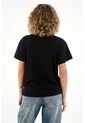 Topmark Camiseta Con Detalle Anudado Negra Para Mujer de topmark