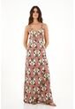 Vestido Largo Con Diseño Cruzado Para Mujer de topmark