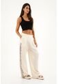Topmark Pantalón Recto Crudo Con Estampado Para Mujer de topmark