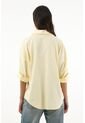 Camisa Manga Larga Amarilla Para Mujer de topmark