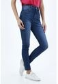 Jean Tiro Alto Azul Para Mujer de topmark