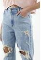 Jean Mom Fit Claro Para Mujer de topmark