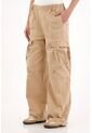 Topmark Pantalón Cargo Tiro Alto Crudo Para Mujer de topmark