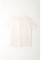 Topmark Camiseta Básica Con Aberturas En Espalda Crudo Para Mujer de topmark