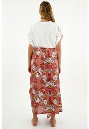 Falda Larga Rosada Para Mujer