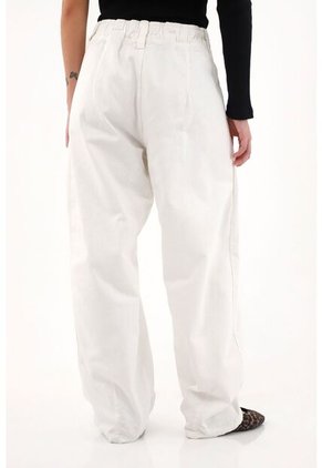 Topmark Jean Balloon Con Cortes Decorativos Crudo Para Mujer