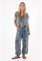 Topmark Camisa Con Transparencia Azul Para Mujer de topmark