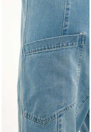 Topmark Overall De Pantalón Largo Azul Para Mujer