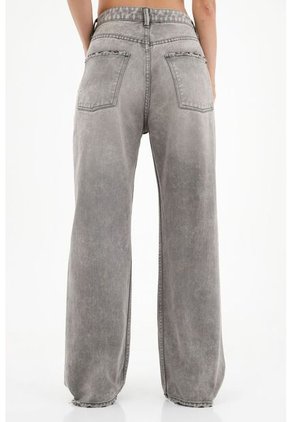 Topmark Jean Negro Con Desgastes Y Rotos Para Mujer