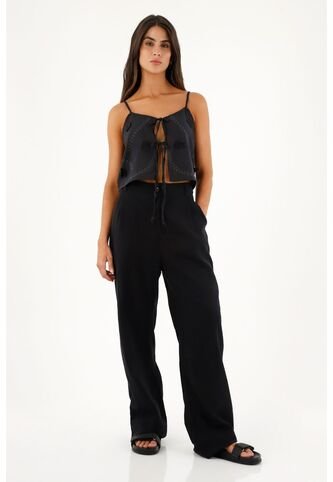 Topmark Pantalón Negro Tipo Sastre Para Mujer topmark