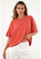 Camiseta Oversize Rosada Para Mujer de topmark
