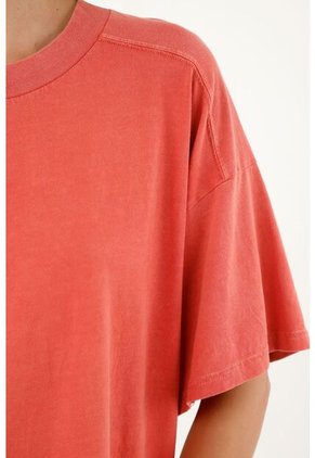 Camiseta Oversize Rosada Para Mujer