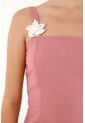 Vestido Corto Con Flores Tejidas Rosado Para Mujer de topmark
