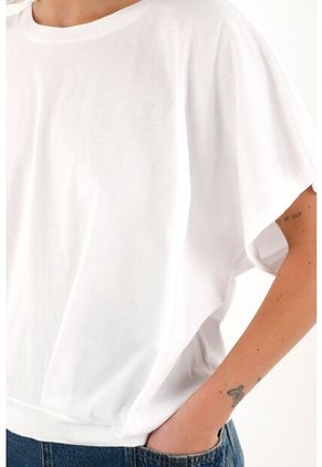 Topmark Camiseta Con Prenses En Delantero Blanca Para Mujer