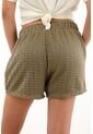 Topmark Short Con Pretina Elástica Tejido Verde Para Mujer de topmark