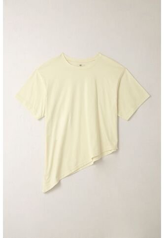 Topmark Camiseta Con Ruedo Asimétrico Crudo Para Mujer topmark