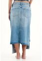 Falda Larga En Denim Para Mujer de topmark
