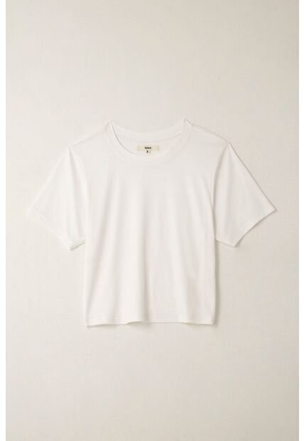 Topmark Camiseta Ajustada Acanalada Blanca Para Mujer