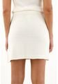 Topmark Falda Corta Tejida Crudo Para Mujer de topmark