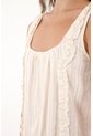 Topmark Enterizo Corto Tipo Mono Crudo Para Mujer de topmark