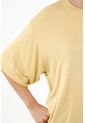 Topmark Camiseta Amarilla Con Ruedo Largo Para Mujer de topmark