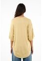 Topmark Camiseta Amarilla Con Ruedo Largo Para Mujer de topmark