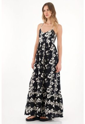 Topmark Vestido Largo Con Estampado De Flores Para Mujer