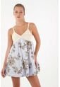 Topmark Vestido Floral Abombachado Para Mujer de topmark