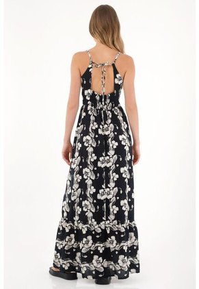 Topmark Vestido Largo Con Estampado De Flores Para Mujer