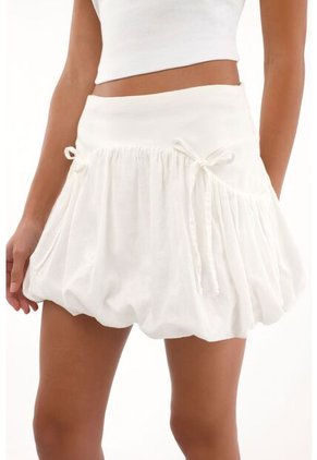 Topmark Falda Globo Con Mix De Telas Y Listones Para Mujer