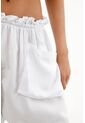 Topmark Pantalón Blanco Oversize Para Mujer de topmark