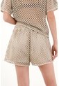 Topmark Short Tipo Malla Café Para Mujer de topmark