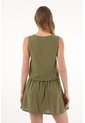 Topmark Camisa Con Ajuste De Tiras En Frente Verde Para Mujer de topmark