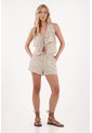 Topmark Short En Tela Estampada Verde Para Mujer de topmark