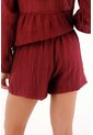 Topmark Falda Short Con Prenses Y Textura Roja Para Mujer de topmark