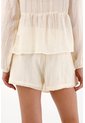 Topmark Falda Short Con Prenses Y Textura Crudo Para Mujer de topmark