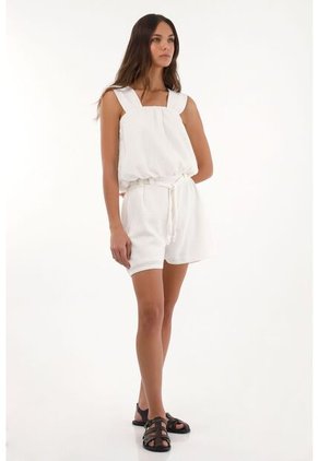Topmark Short De Tela Con Textura Crudo Para Mujer