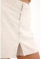 Topmark Falda Short Con Botones Crudo Para Mujer de topmark