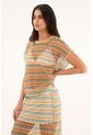 Topmark Camiseta Con Diseño En Malla Multicolor Para Mujer de topmark