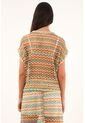Topmark Camiseta Con Diseño En Malla Multicolor Para Mujer de topmark