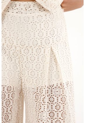Topmark Pantalón Oversize Tejido Crudo Para Mujer