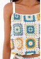 Topmark Camisa Crop En Tela Tejida Para Mujer de topmark