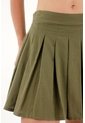 Topmark Falda Corta De Tablas Verde Para Mujer de topmark
