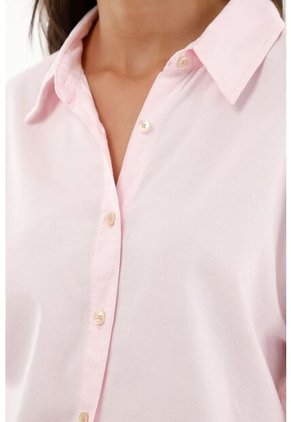 Camisa Clásica Rosada Para Mujer