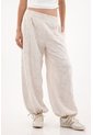 Topmark Pantalón Jogger Con Bordado A Tono Crudo Para Mujer de topmark