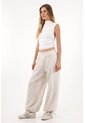 Topmark Pantalón Jogger Con Bordado A Tono Crudo Para Mujer de topmark