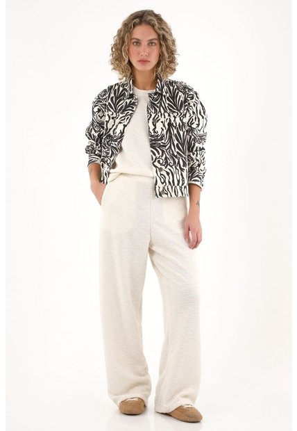 Topmark Pantalón Bota Recta Crudo Para Mujer