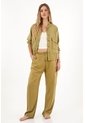 Pantalón Tiro Alto Con Teñido Overdye Verde Para Mujer de topmark